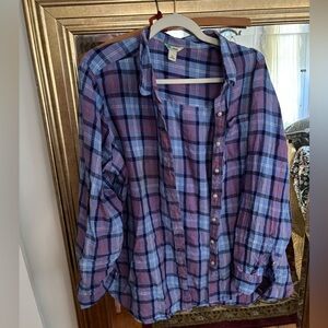 L.L. Bean Multicolor Plaid Shirt